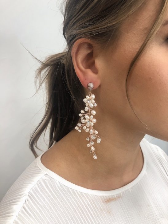 Large Pearl Drop Earrings|Elain|Jeanette Maree