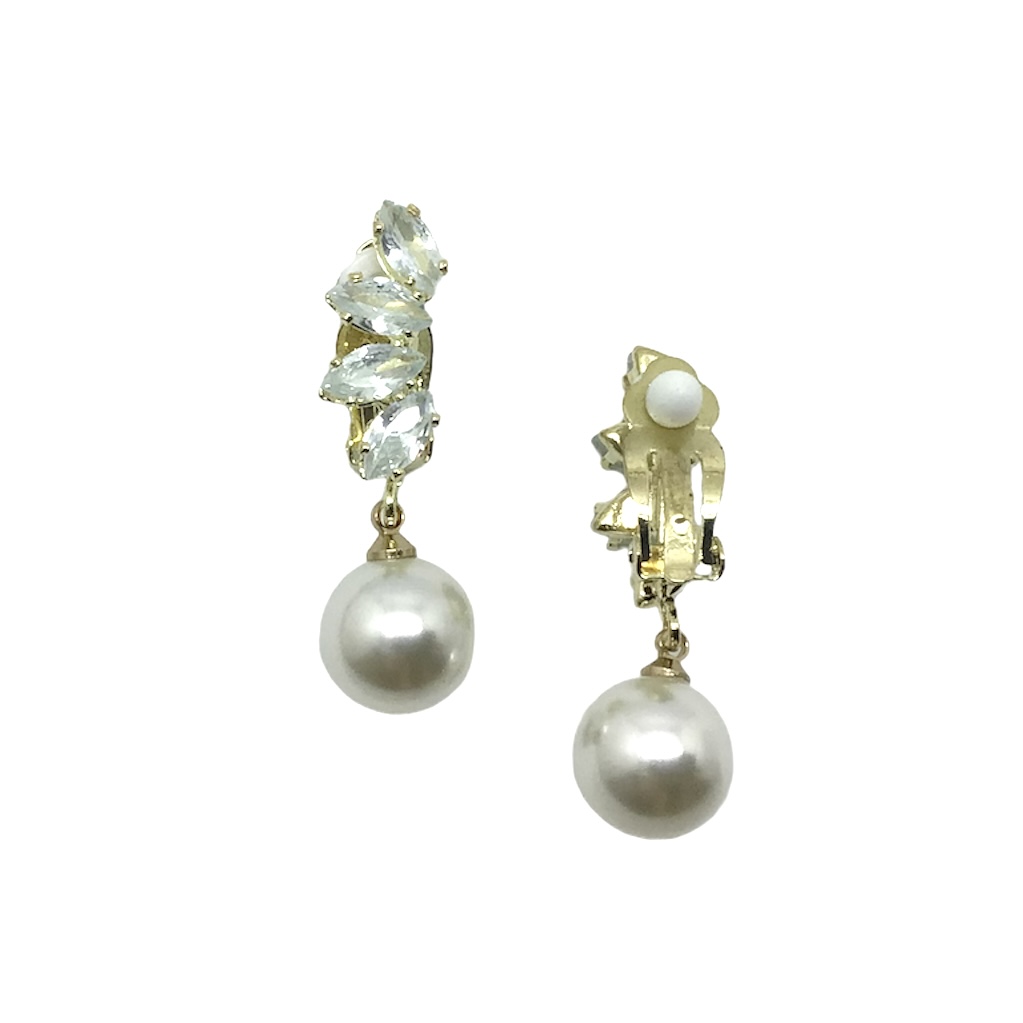 Pearl Clip On Earrings|Estrella|Jeanette Maree|Shop Online
