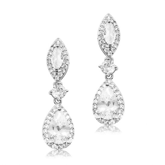 Zirconia Dangle Earrings|Miami|Jeanette Maree|Shop Online