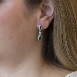 Miami-Small Emerald CZ Earring