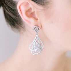 Finn-Swarovski statement earrings