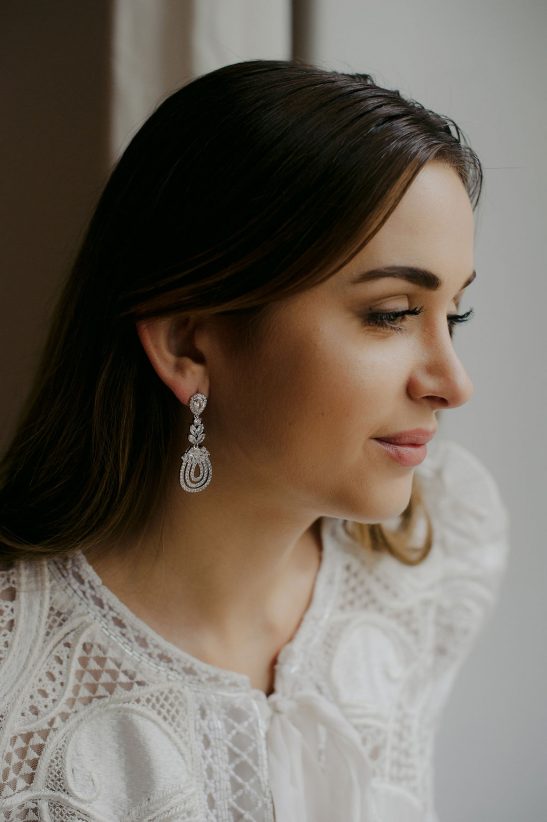 Diamond statement earrings|Bluebell|Jeanette Maree|