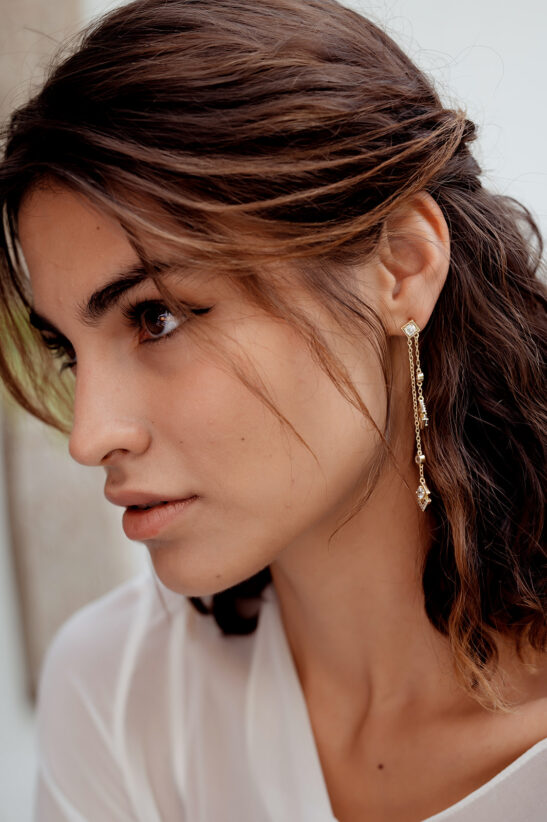 Simple Gold Drop Earrings |Olive|Jeanette Maree|Shop Online Now