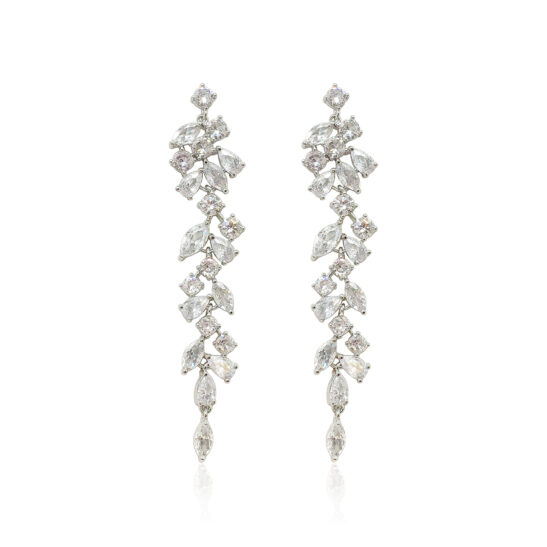 Luxury Diamond Bridal Earrings - Zinnia | Jeanette Maree