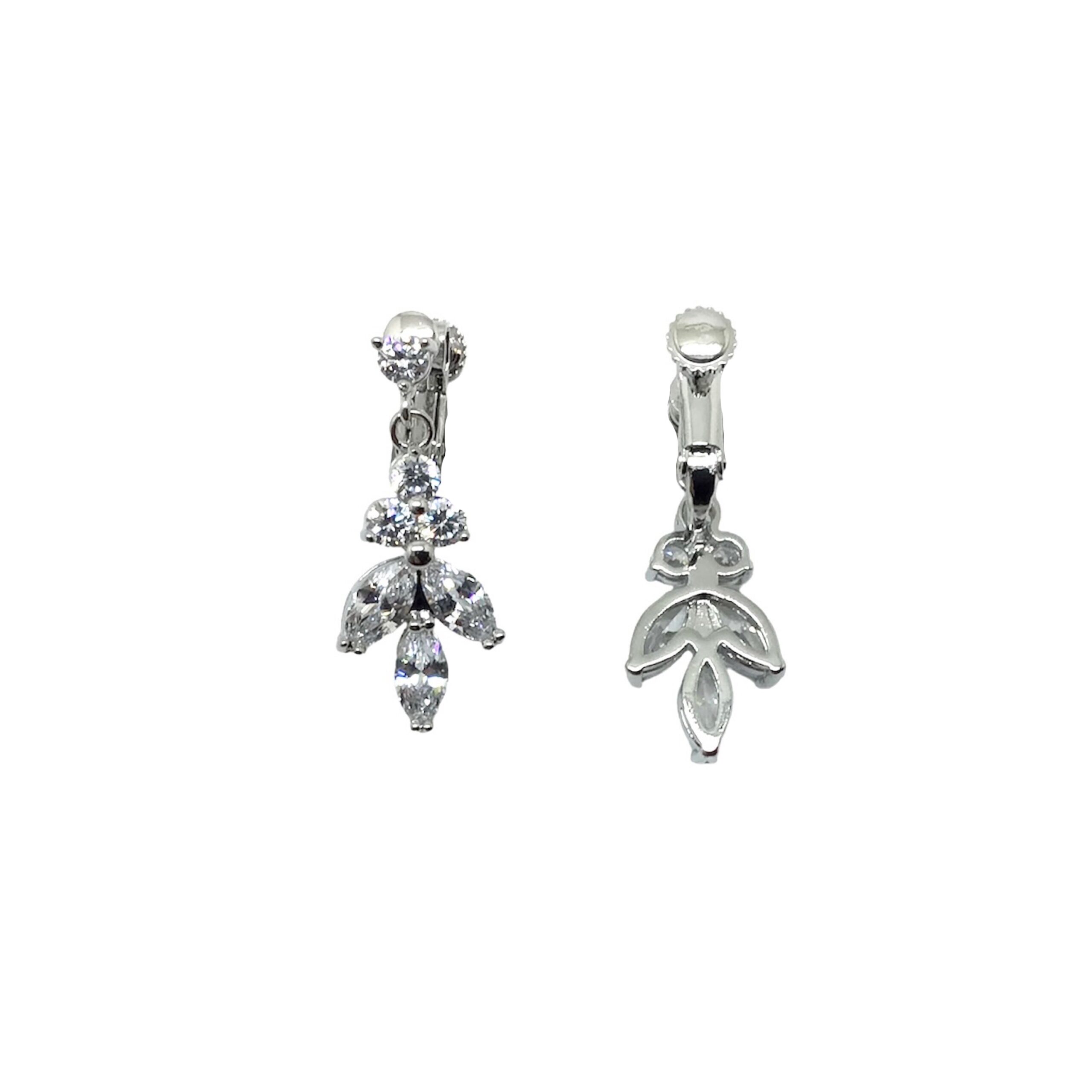 Silver Clip On Earrings|Carlotta |Jeanette Maree|Shop Online