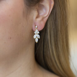 Carlotta-Crystal Dangle Drop Earrings