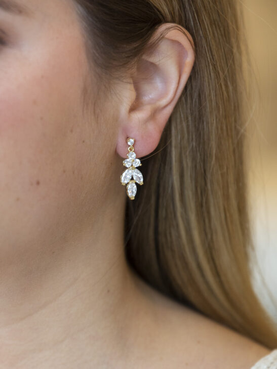 Crystal Dangle Drop Earrings|Carlotta|Jeanette Maree