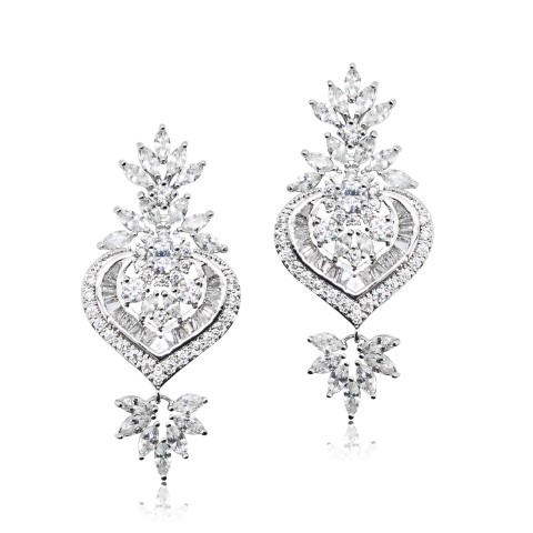 Crystal bridal earring from Jeanette Maree Melbourne E344