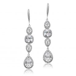 Chana – Large Crystal Drop Earrings