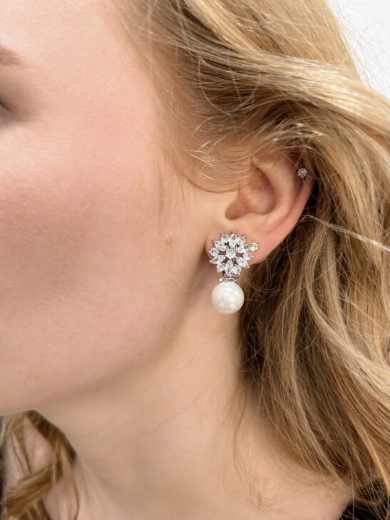 Clip On Pearl Studs|Julia|Jeanette Maree|Shop Online Now