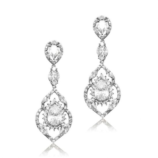 E4748 Statement bridal earring from Jeanette Maree Melbourne