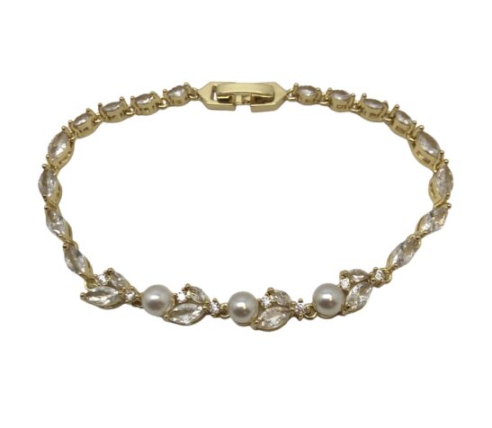 Pearl Bracelet Gold|Shayla|Jeanette Maree|Shop Online