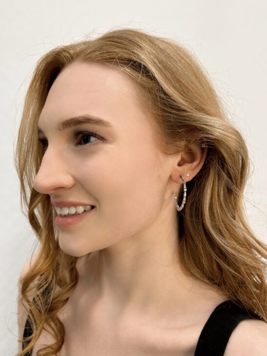 Silver Hoop Earrings | Joanna | Jeanette Maree | Shop Online Now