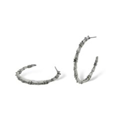 Joanna- Silver Hoop Earrings