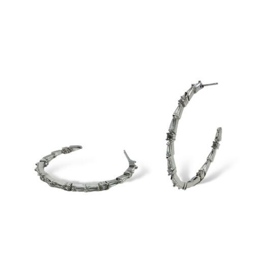 Silver Hoop Earrings|Joanna|Jeanette Maree|Shop Online Now