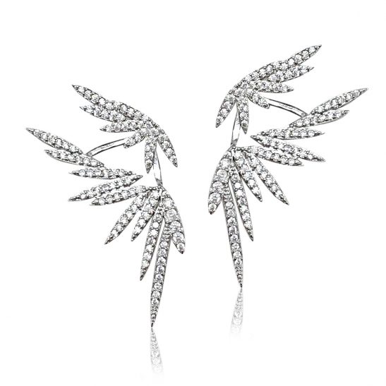 Diamond Front and Back Earring |Ginny|Jeanette Maree|Shop Online Now