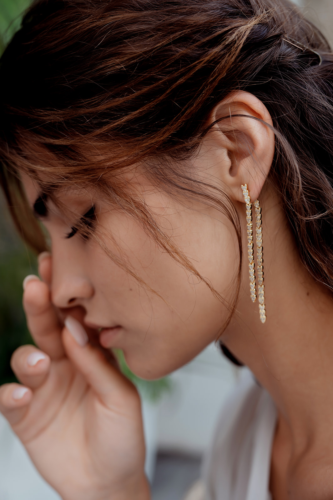 Delicate Gold Drop Earrings|Ivanka|Jeanette Maree