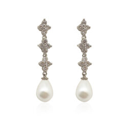 Cailyn-Pearl And Crystal Drop Earrings