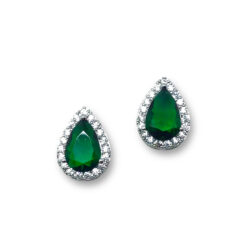 Cynthia – Emerald Stud Earring