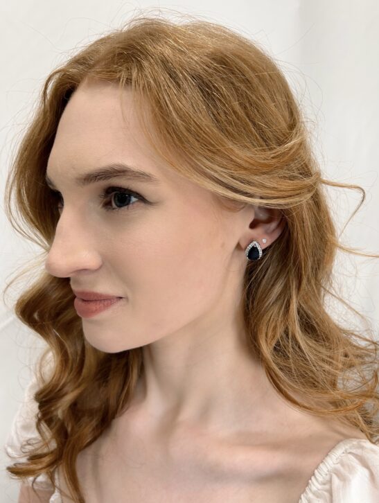 Sapphire Stud Earring |Cynthia|Jeanette Maree