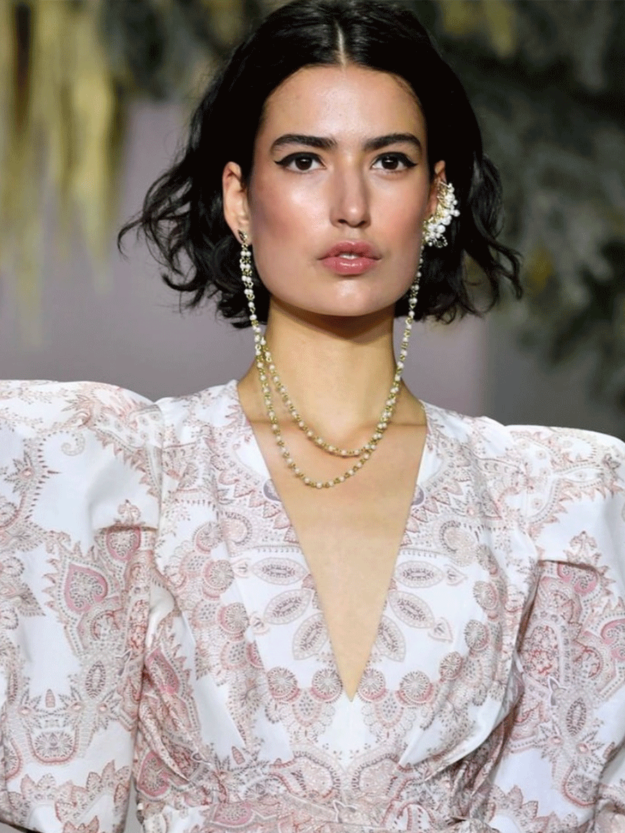 Pearl Chain Earring as seen on Thurley official for VAMFF