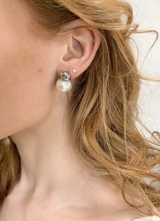 Silver Pearl Studs|Lana|Jeanette Maree|Shop Online Now