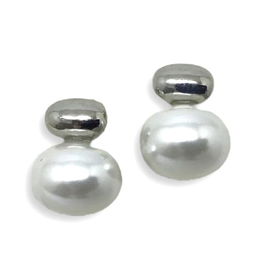 Silver Pearl Studs|Lana|Jeanette Maree|Shop Online Now