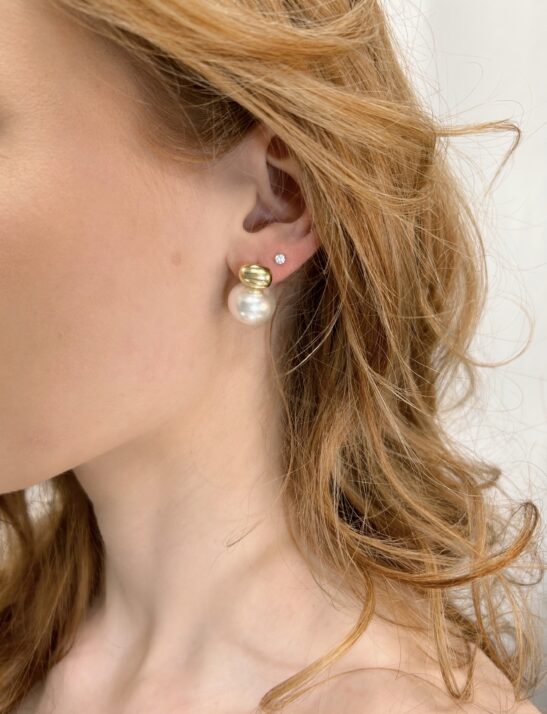 Gold Pearl Studs|Lana|Jeanette Maree|Shop Online Now
