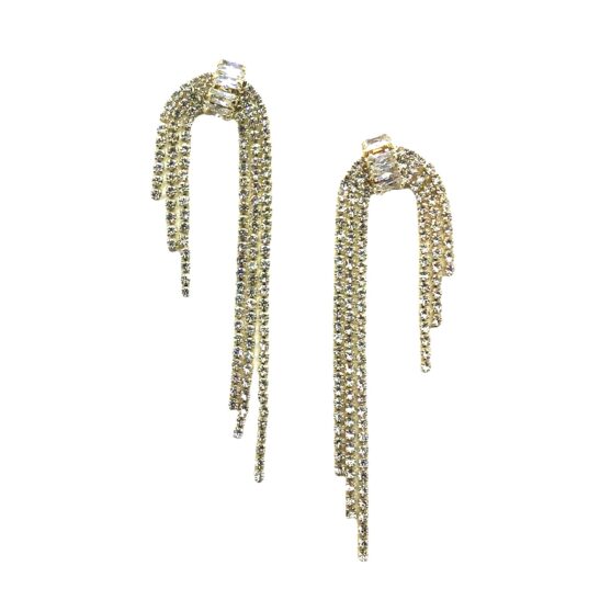 Petite Gold Crystal Earring|Avery|Jeanette Maree|Shop Online Now