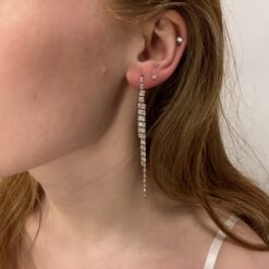 Tammy – CZ Long Earrings