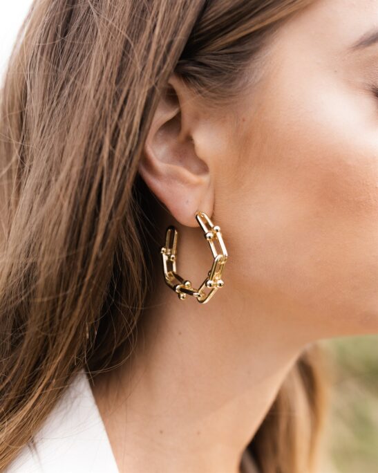 Tiffany Chain Hoop Earring|Calissa|Jeanette Maree|Shop Online Now