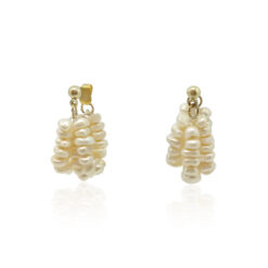 Delphine-Pearl Cluster Earring