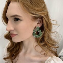 Rubina – Emerald Statement Earring