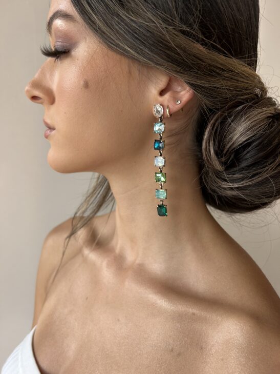 Green Mix Fashion Statement Earring |Lou|Jeanette Maree|Shop Online Now