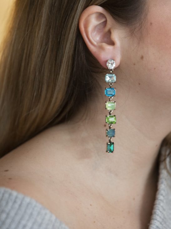 Green Mix Fashion Statement Earring |Lou|Jeanette Maree|Shop Online Now