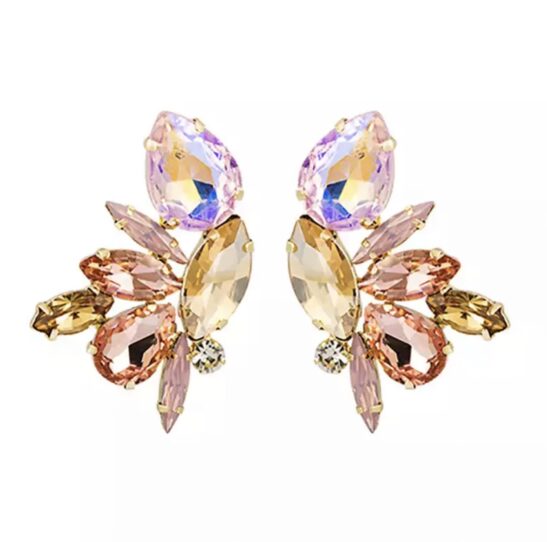Champagne Pink Statement Stud Earring|Cressida|Jeanette Maree|Shop Online Now