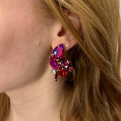 Cressida – Fuchsia Pink Statement Stud Earring