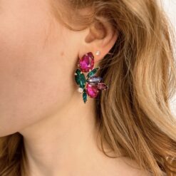 Cressida – Pink Statement Stud Earring