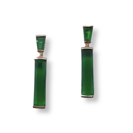 Classic Emerald Crystal Earring|Silvana|Jeanette Maree