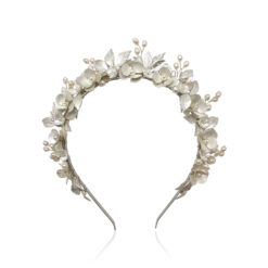 Abby-Floral Headband Bridal