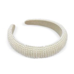 Maryloo-White Pearl Headband