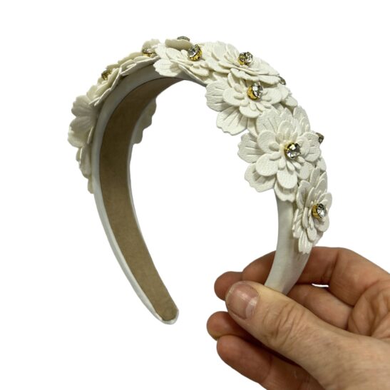 White Races Headband |Wisteria |Jeanette Maree |Shop Online Now