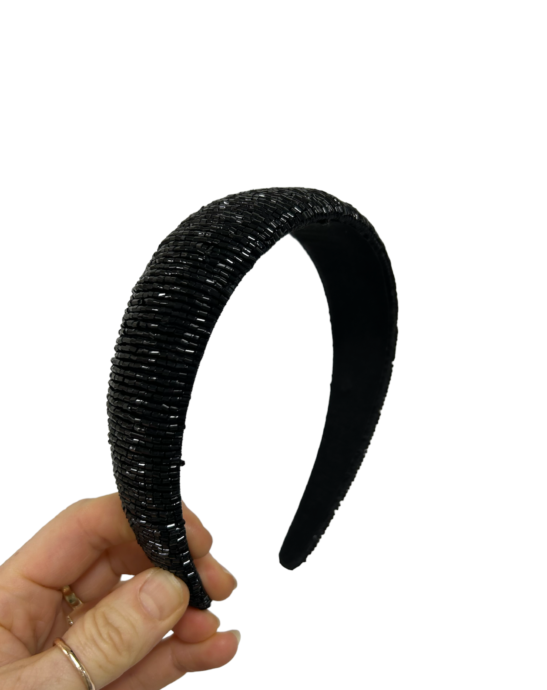 Black Padded Headband |Lucette|Jeanette Maree|Shop Online
