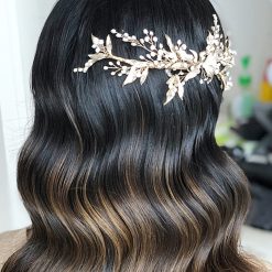 Chen-Floral Bridal Hair Comb