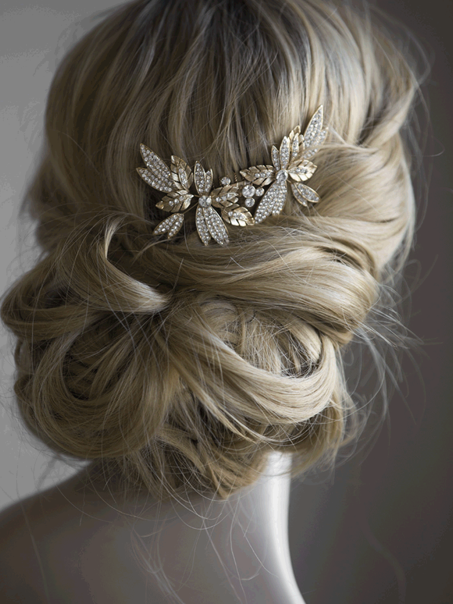 Hair clip side of hair | Jeanette Maree Bridal Melbourne