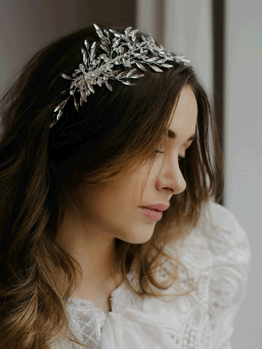 Silver Bridal Headpiece