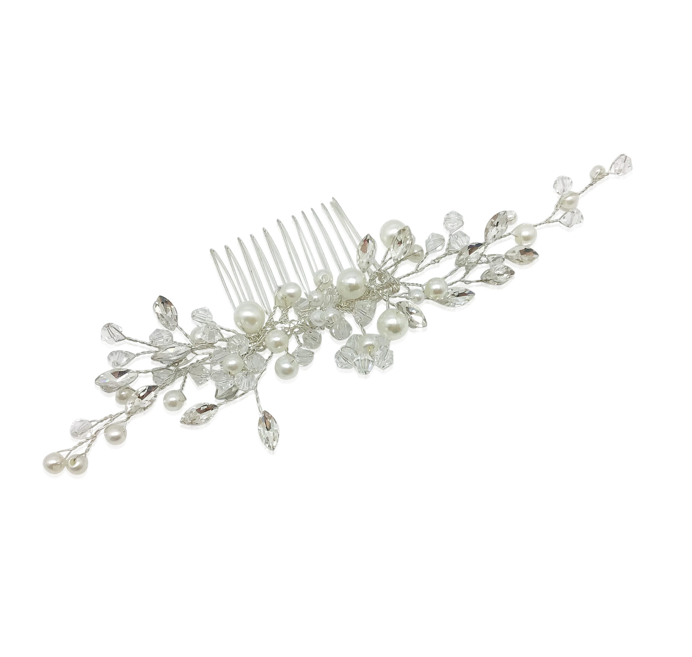 Pearl And Crystal Hair Comb|Jill|Jeanette Maree|Shop Online Now