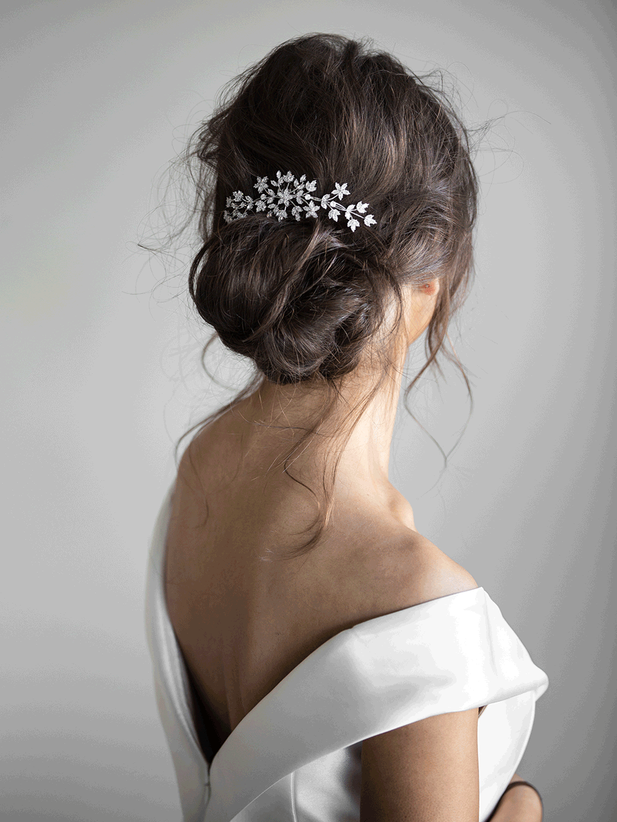 Bridal Hair Pin Melbourne | Bridal Hairpiece for Back of Hair