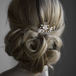 Fee-Gold Hair Combs For Wedding