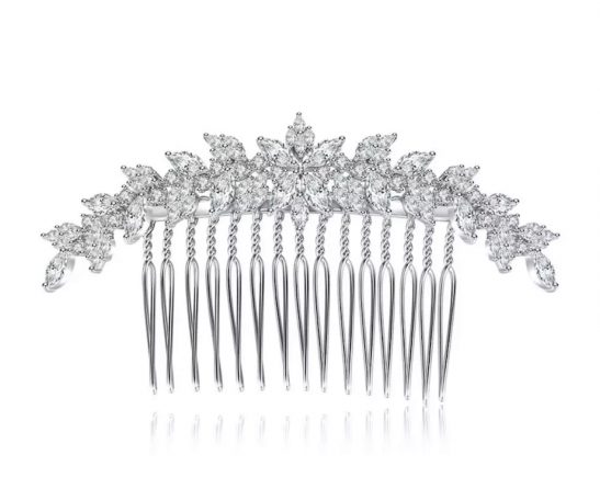 Silver Bridal Comb|Monroe|Jeanette Maree|Shop Online Now